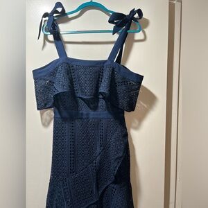 Size Small Chelsea 28 Navy Lace Dress